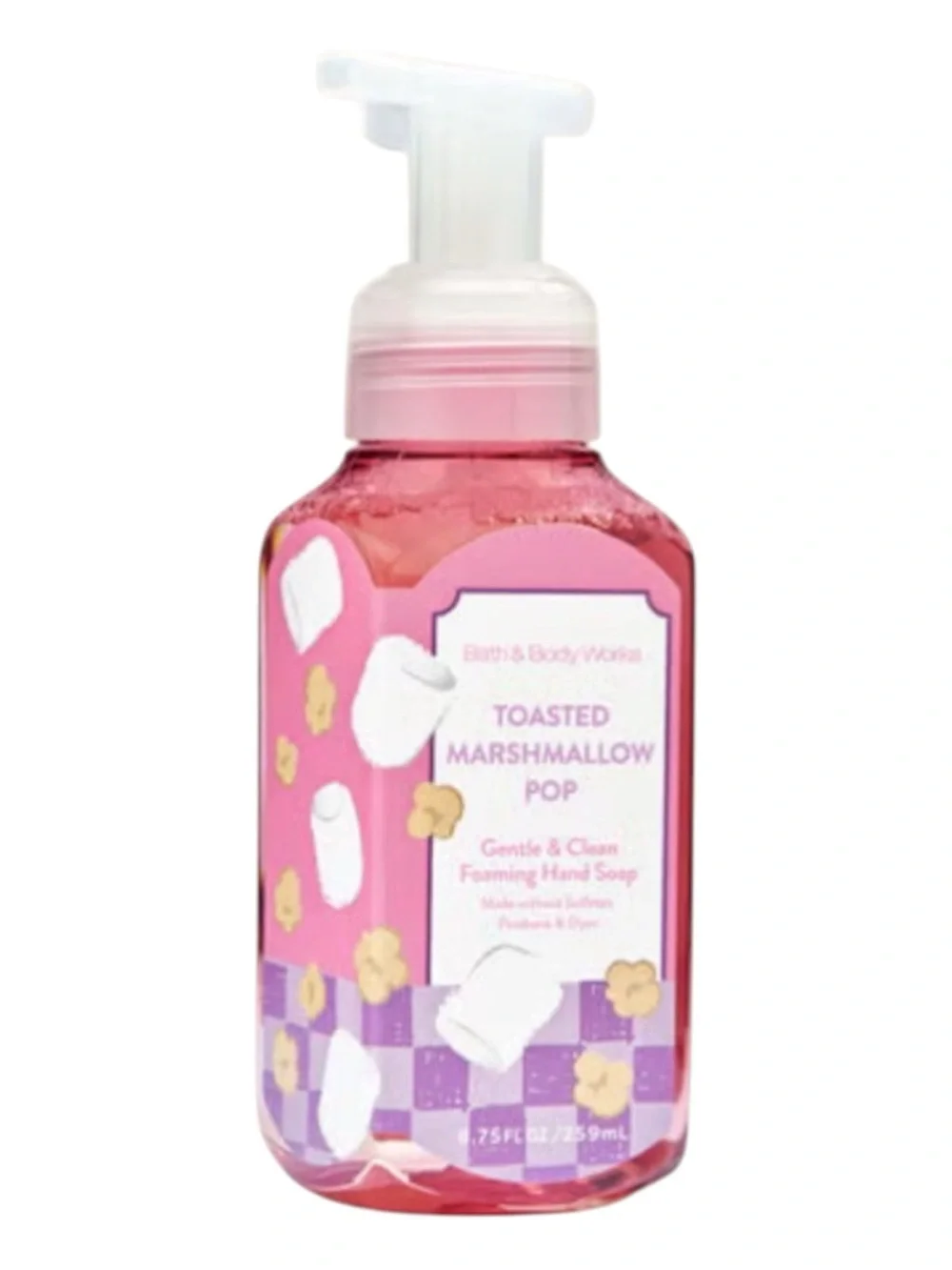 Bath & Body Works Toasted Marshmallow Pop Foaming Hand Soap 8.75 oz Set of 3pc.